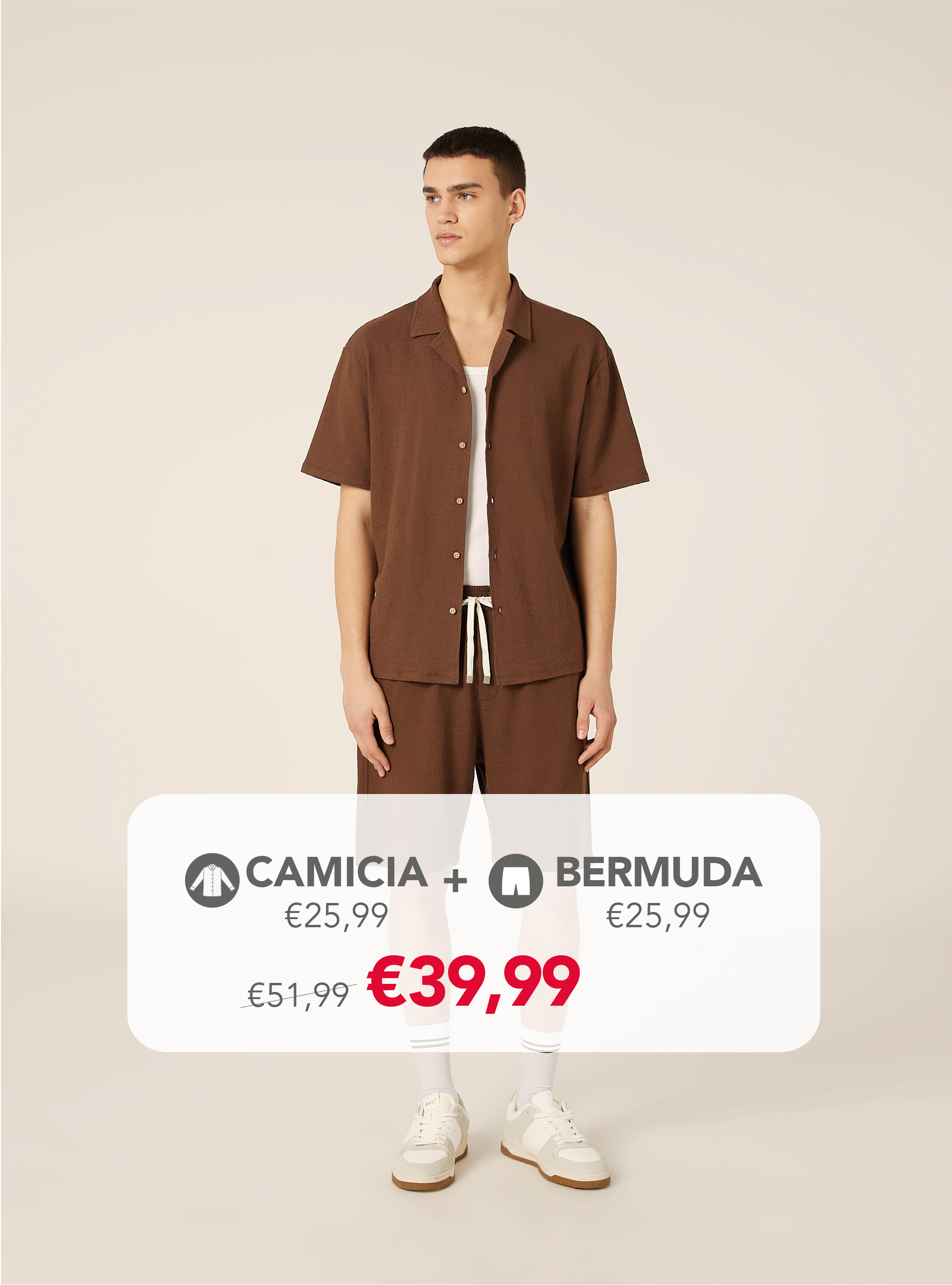 Textured jersey set, 